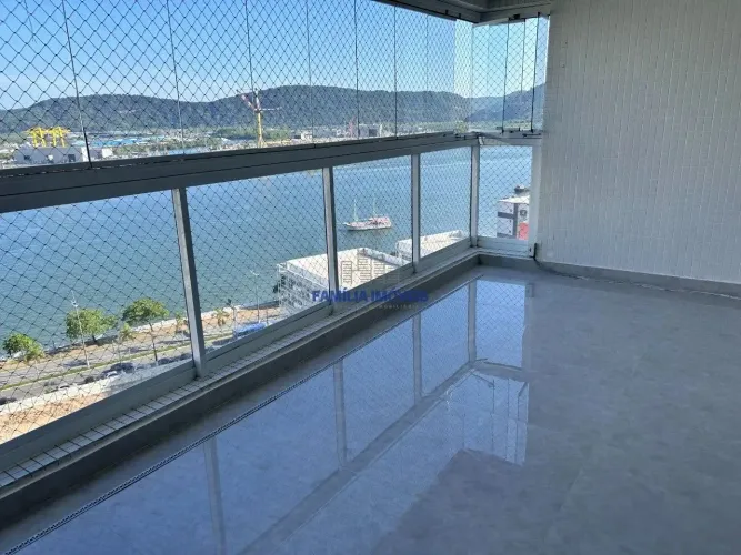 Apartamento para alugar 3 quartos vista mar Ponta da Praia Santos