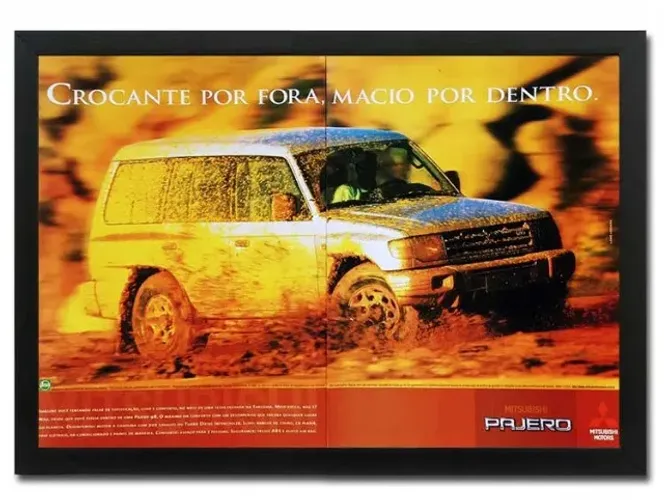 Mitsubishi Pajero - Quadro decorativo com propaganda original de revista