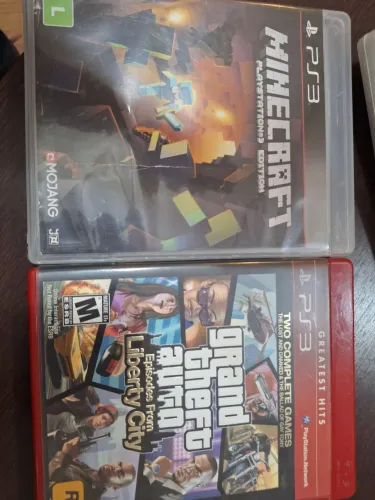 Minecraft e GTA liberty city - ps3