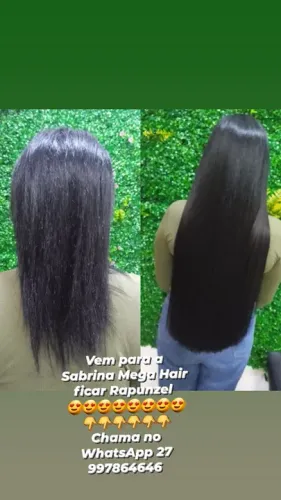 Venda e colocação de cabelos naturais