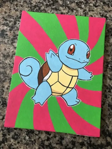 mini quadro pokemon squirtle