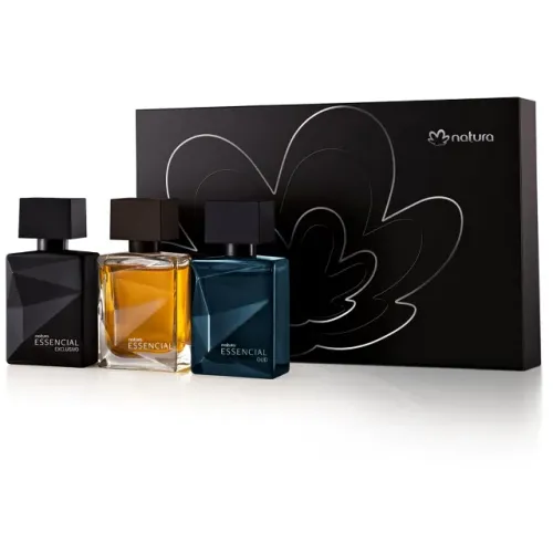 Presente Natura Perfume Essencial Masculino Miniaturas 25ml(3 unidades)