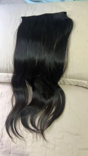 Cabelo natural já com tela para aplicar 