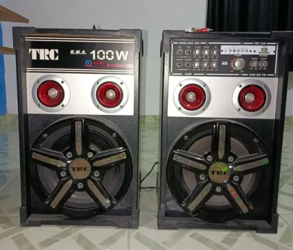 Caixas de Som TRC 100W - Promoção Imperdível