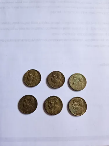 6 moedas antigas Rui Barbosa