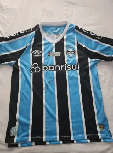 Camisa do Grêmio AUTOGRAFADA - Geromel
