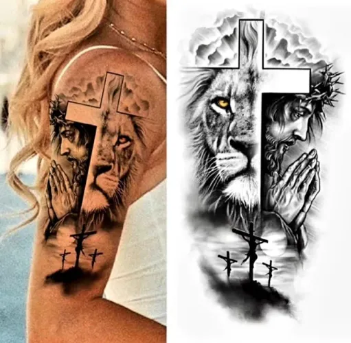 Tatuagens temporárias Diy Transferência de Água Tatoos Unissex - PRISCILA IMPORT'S