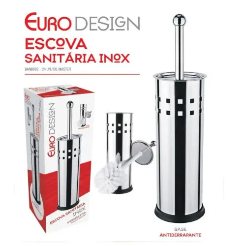 Escova Sanitária Euro Home Inox Lacrada 
