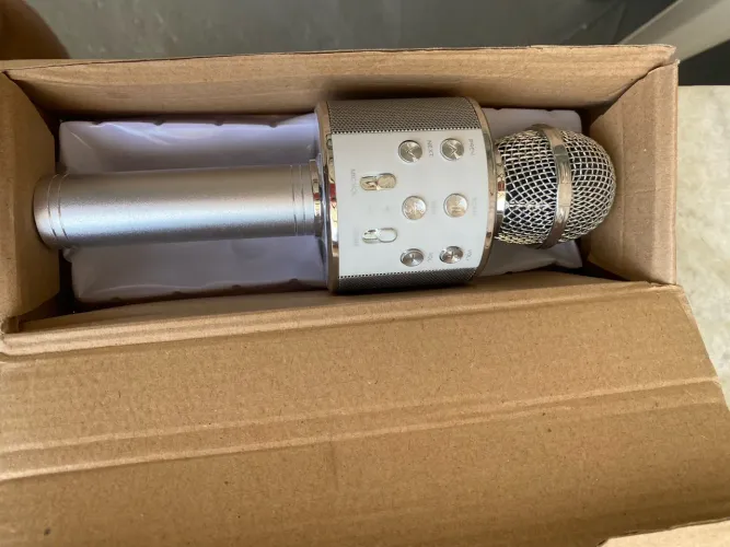 Microfone Karaokê Portátil - Novo!