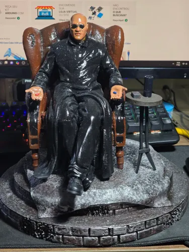 Boneco Morpheus Matrix Impressão 3D Resina