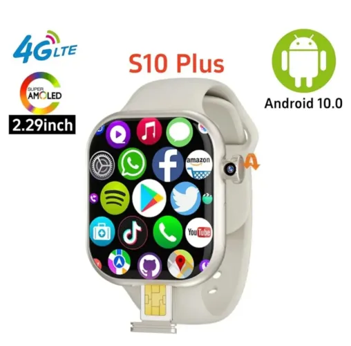 Smartwatch S10 Plus 4G LTE Android 10.0 Novo Troco por Citizen 