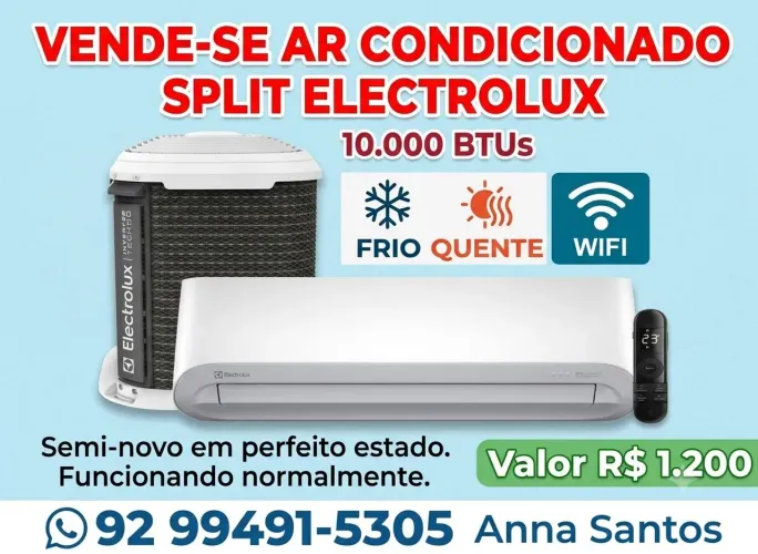 Ar condicionado split Eletrolux 10000 BTUs