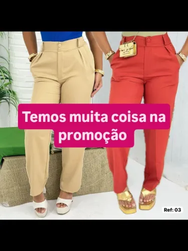 Roupas na promoção
