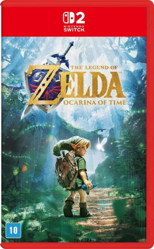 Zelda Ocarina of time Nintendo switch 2 (capa foil)