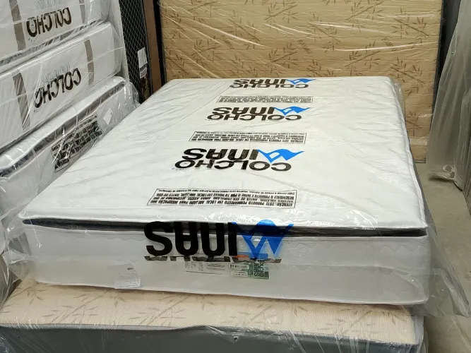 Colchão casal D45 molas ensacadas com pillow com 32 cm de altura novos direto da fábrica