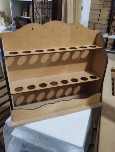 Porta tubetes para temperos em MDF