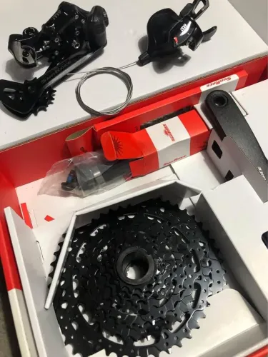 Novo Kit Grupo Sunrace Sunrace 1x9v K7 11x50 Bike Pedivela/cambio