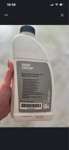 aditivo de radiador anticongelante original da BMW.