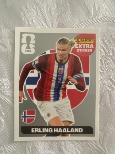 Figurinha prata erling haaland