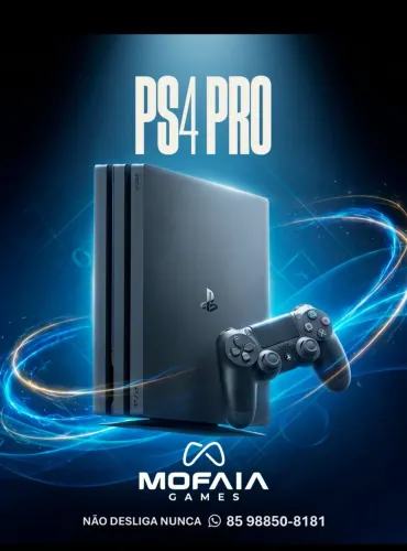 Ps4 pro 2tb seminovo cinco meses de garantia dois jogos de brinde 