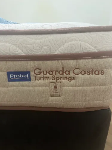 Cama box + Colchão casal probel guarda costas Turim Springs