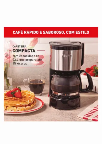 CAFETEIRA 12XIC ARNO PERFECTTA PT/INOX