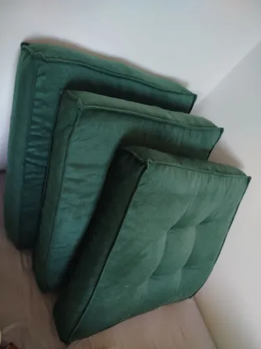 3 Almofadas quadradas Verdes