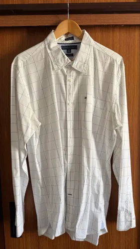 camisa social tommy hilfiger xadrez G