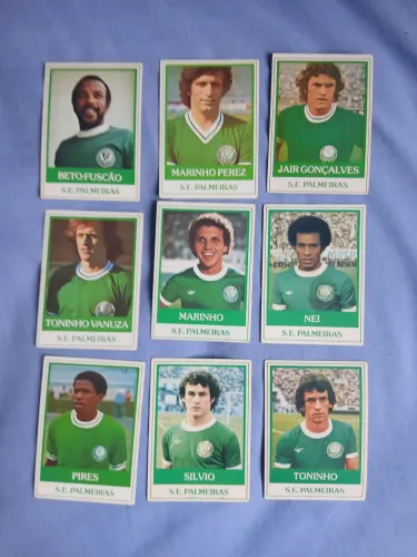 Lote de cards ping pong futebol - Palmeiras