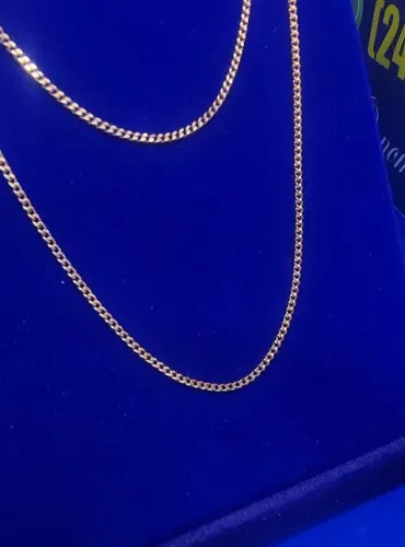 Cordão Correntes Elos Peso 3.85 Gramas 60 Cm x 1 mm Maciço
