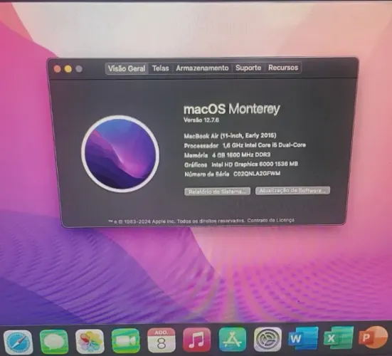 ? MacBook Air 2015 - SSD 128GB | 4GB RAM | macOS Monterey