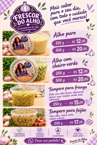 Alho triturado