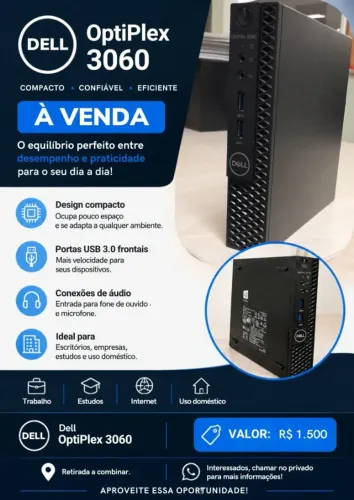 Mini Computador Dell Optiplex 3060