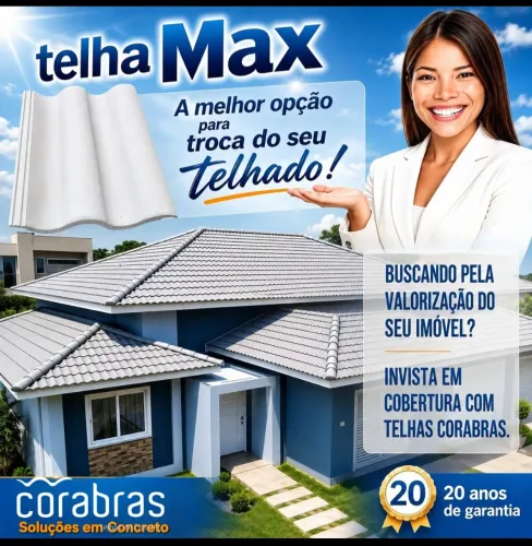 Telhas de Concreto Corabras Direto da Fábrica