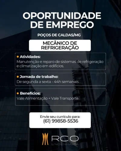 Mecânico de Refrigeração