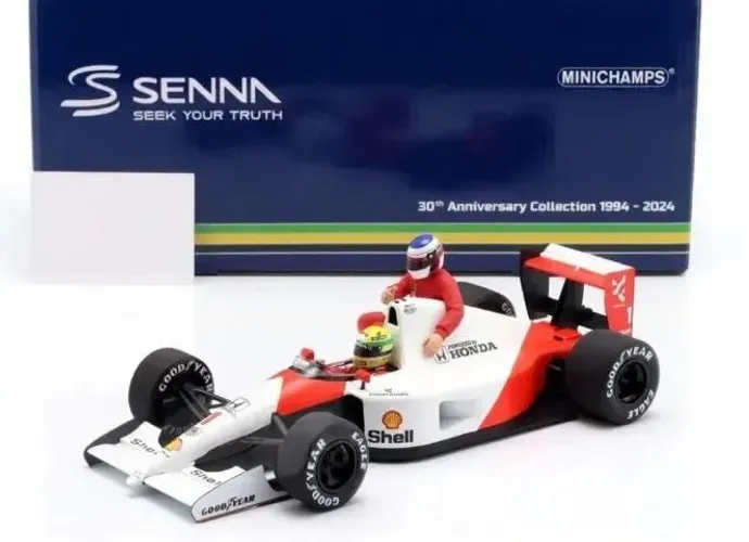 1/18 Mclaren Mp4/6 Ayrton Senna Carona Taxi Alesi Campeao