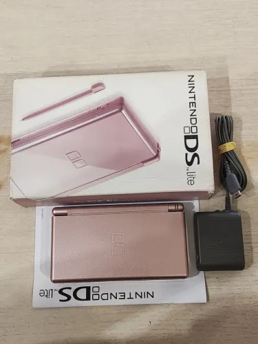 Nintendo ds Lite Rosa seminovo na caixa