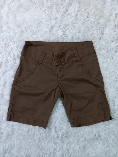 Bermuda Marrom Feminina Tamanho 40