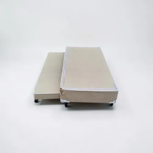 Base de cama de solteiro, com auxiliar.