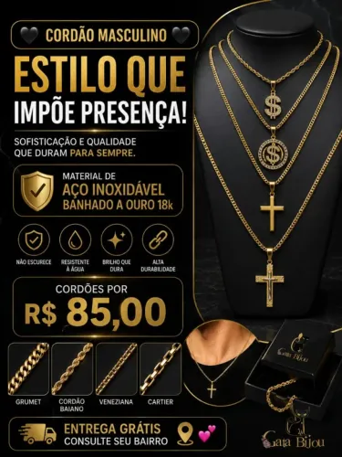Cordão masculino