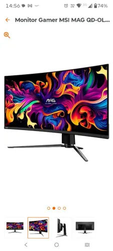 Monitor MSI OLED mag 341cqp 34" QHD 175hz ultrawide