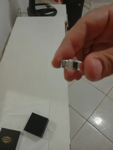 Anel masculino diamante