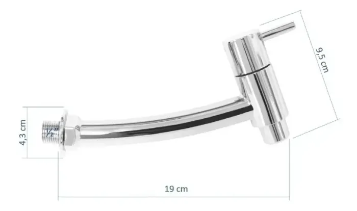 orneira De Banheiro/lavatório Design Parede Doan Aa04 
