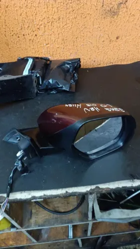 Retrovisor Honda HRV lado direito 2016 a 2021 vinho original com rebatimento