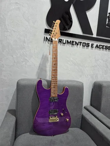 Guitarra Benson Hardy Modern 1 HH Purple