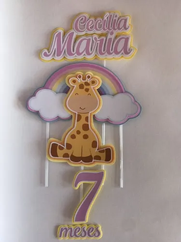 Topo de bolo personalizado