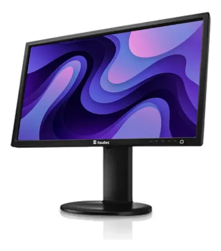 Monitor Wide Itautec E2011p Vga Dvi Giratório 20 Polegadas