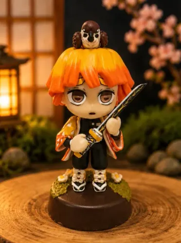 Zenitsu Agatsuma (Demon Slayer) - Peça artesanal exclusiva (Limitada)