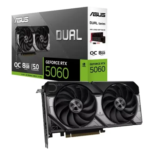 Placa de Vídeo ASUS Dual RTX 5060 8GB GDDR7 OC Edition