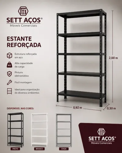 ESTANTES REFORÇADAS - SUPER PROMOÇÃO